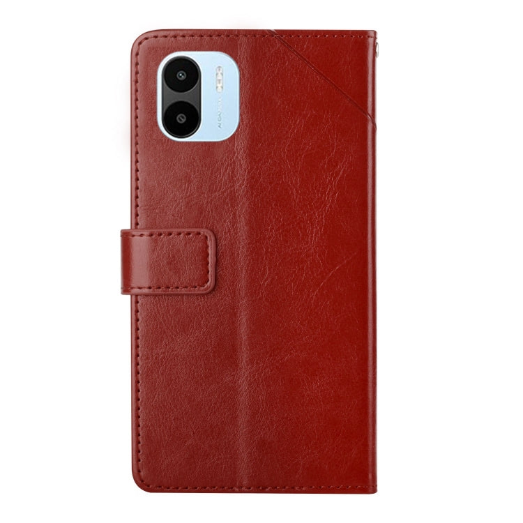 For Xiaomi Redmi A1 HT01 Y-shaped Pattern Flip Leather Phone Case