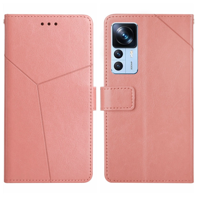 For Xiaomi Redmi K50 Ultra/12T/12T Pro HT01 Y-shaped Pattern Flip Leather Phone Case