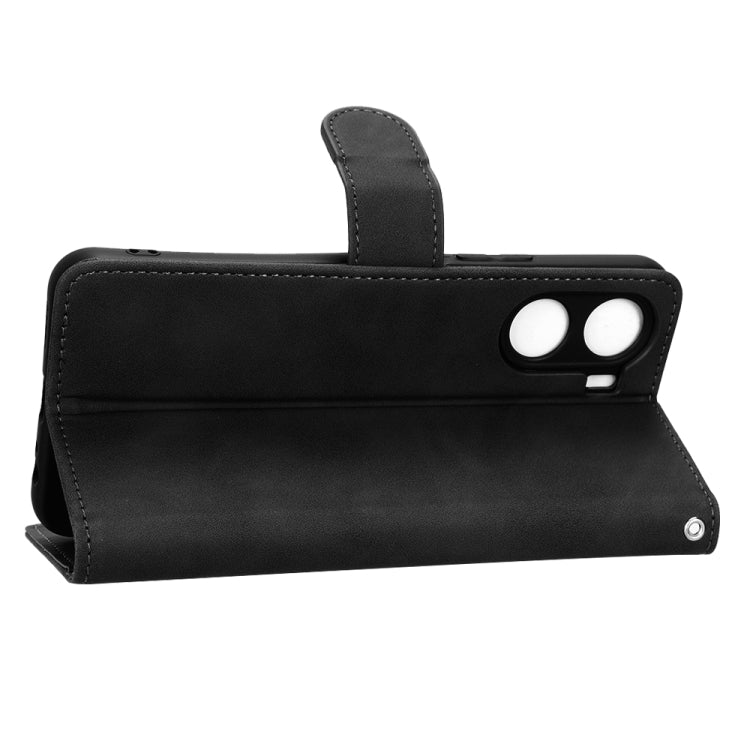 For vivo Y16 4G Skin Feel Magnetic Flip Leather Phone Case