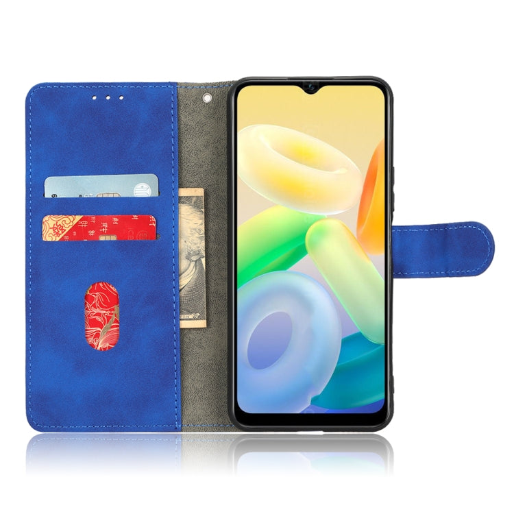 For vivo Y16 4G Skin Feel Magnetic Flip Leather Phone Case