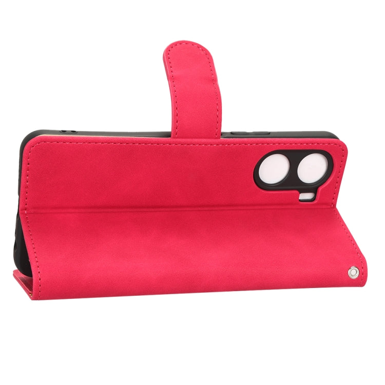 For vivo Y16 4G Skin Feel Magnetic Flip Leather Phone Case