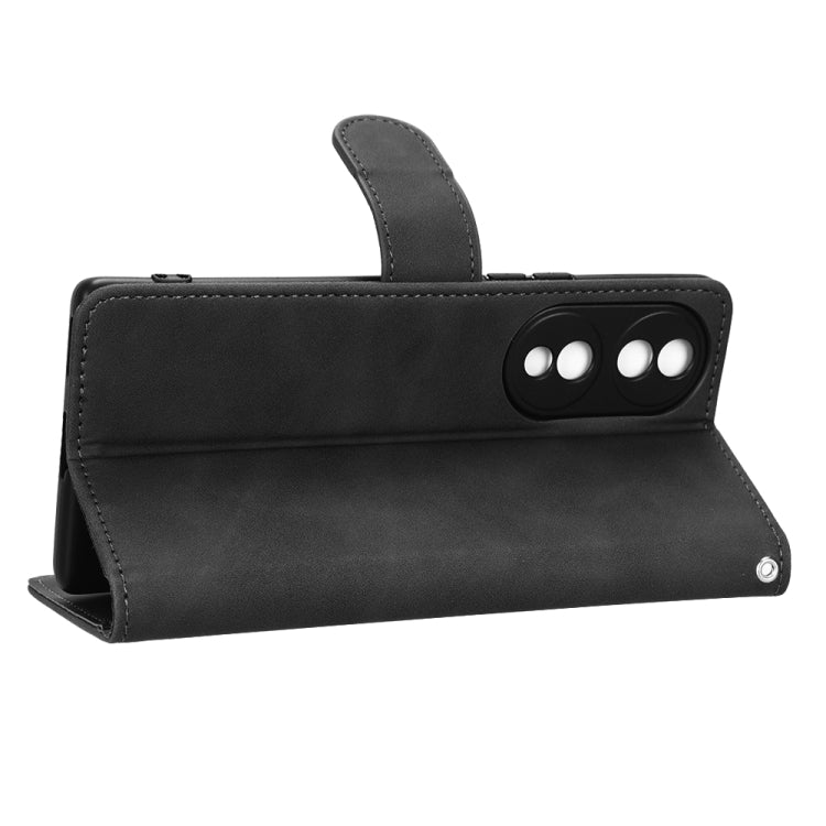 For Honor 70 5G Skin Feel Magnetic Flip Leather Phone Case