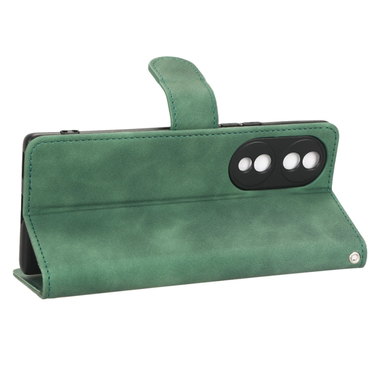 For Honor 70 5G Skin Feel Magnetic Flip Leather Phone Case