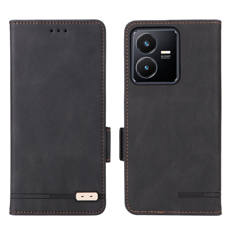 For vivo Y22s / Y35 Magnetic Clasp Leather Phone Case