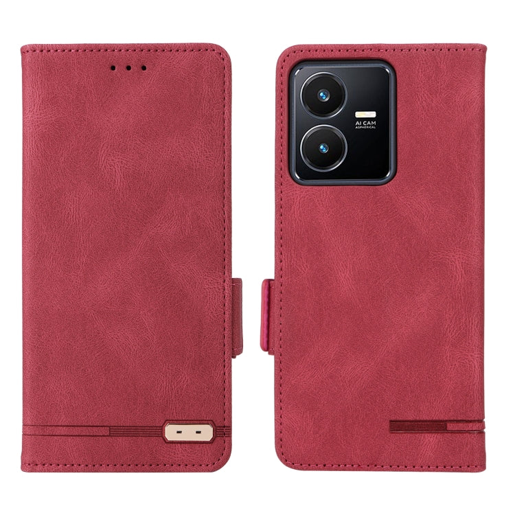 For vivo Y22s / Y35 Magnetic Clasp Leather Phone Case