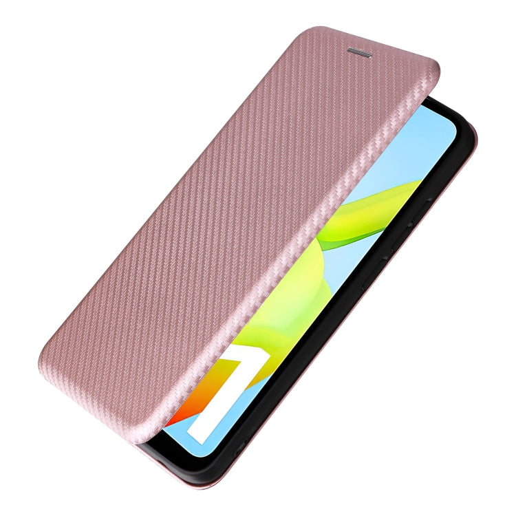 For Xiaomi Redmi A1 4G Carbon Fiber Texture Flip Leather Phone Case