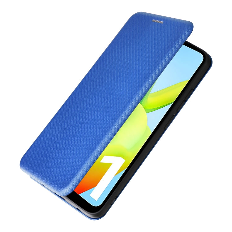 For Xiaomi Redmi A1 4G Carbon Fiber Texture Flip Leather Phone Case