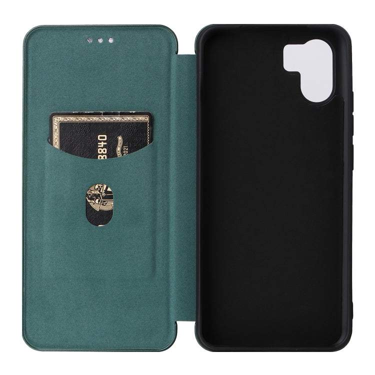 For Xiaomi Redmi A1 4G Carbon Fiber Texture Flip Leather Phone Case