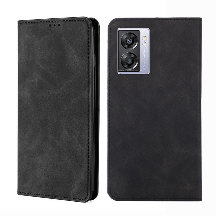 For OPPO K10 5G Global Skin Feel Magnetic Flip Leather Phone Case
