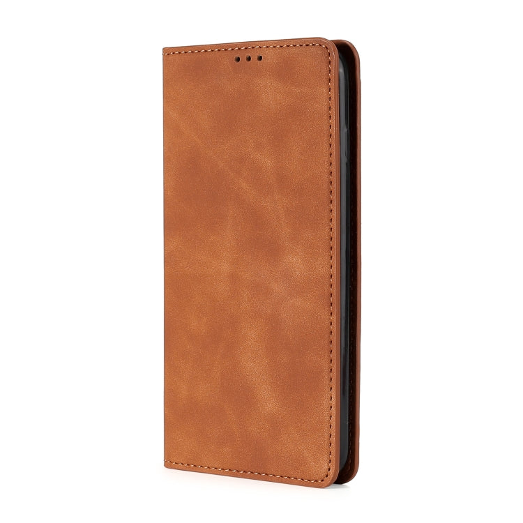 For vivo Y52t Skin Feel Magnetic Flip Leather Phone Case