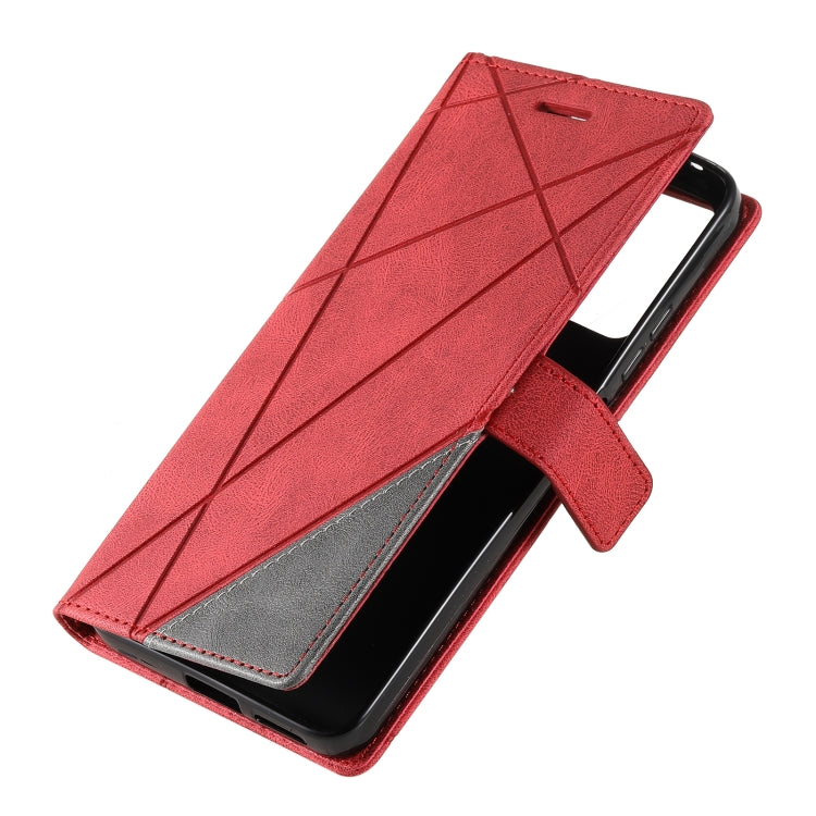 For Xiaomi Poco M4 Pro 4G Skin Feel Splicing Leather Phone Case