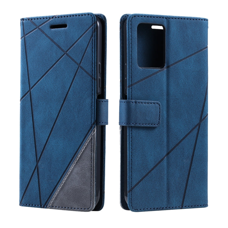 For vivo Y21 2021 / Y33s Skin Feel Splicing Leather Phone Case