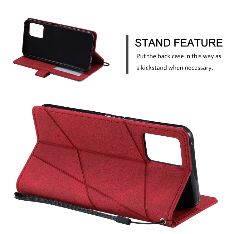 For vivo Y21 2021 / Y33s Skin Feel Splicing Leather Phone Case