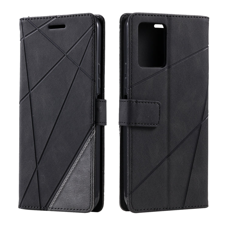 For vivo Y21 2021 / Y33s Skin Feel Splicing Leather Phone Case