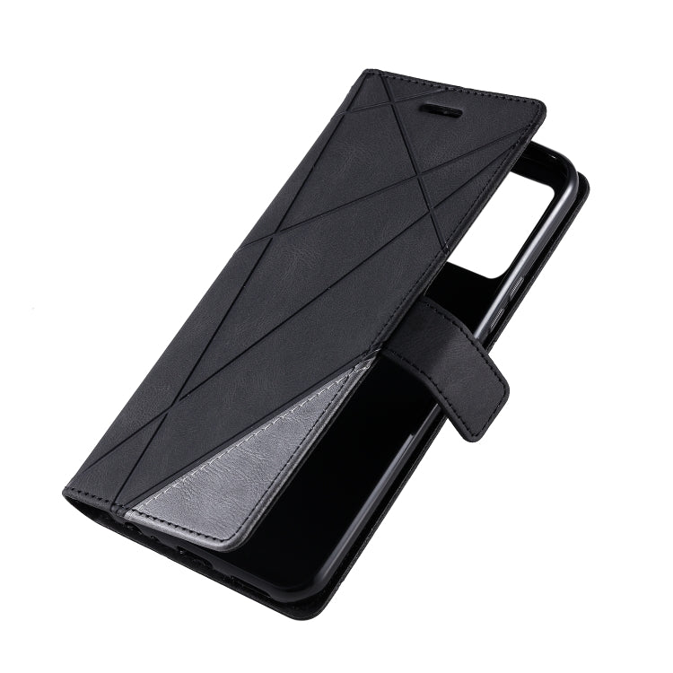 For vivo Y21 2021 / Y33s Skin Feel Splicing Leather Phone Case