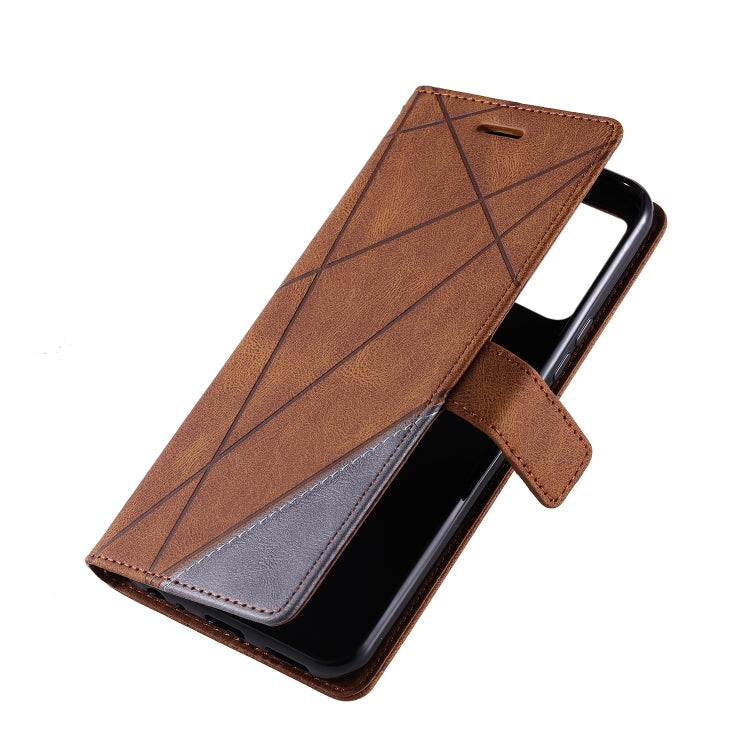 For vivo Y21 2021 / Y33s Skin Feel Splicing Leather Phone Case