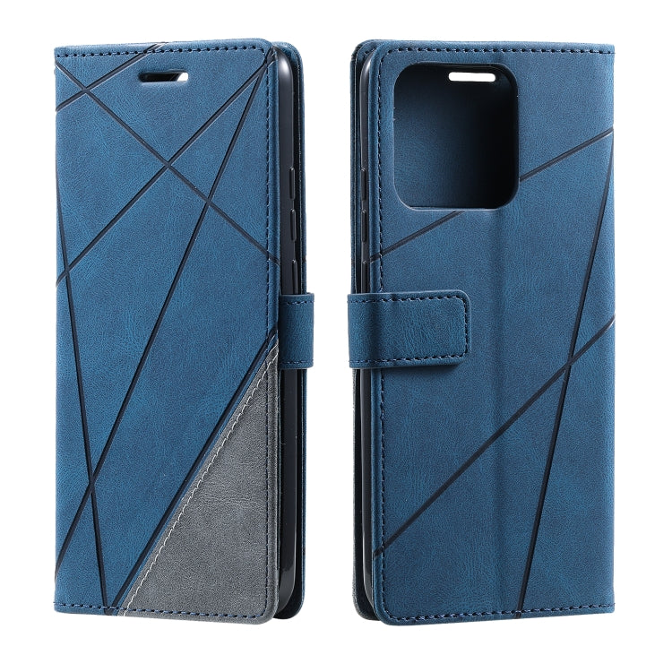 For Xiaomi Redmi 10A Skin Feel Splicing Leather Phone Case