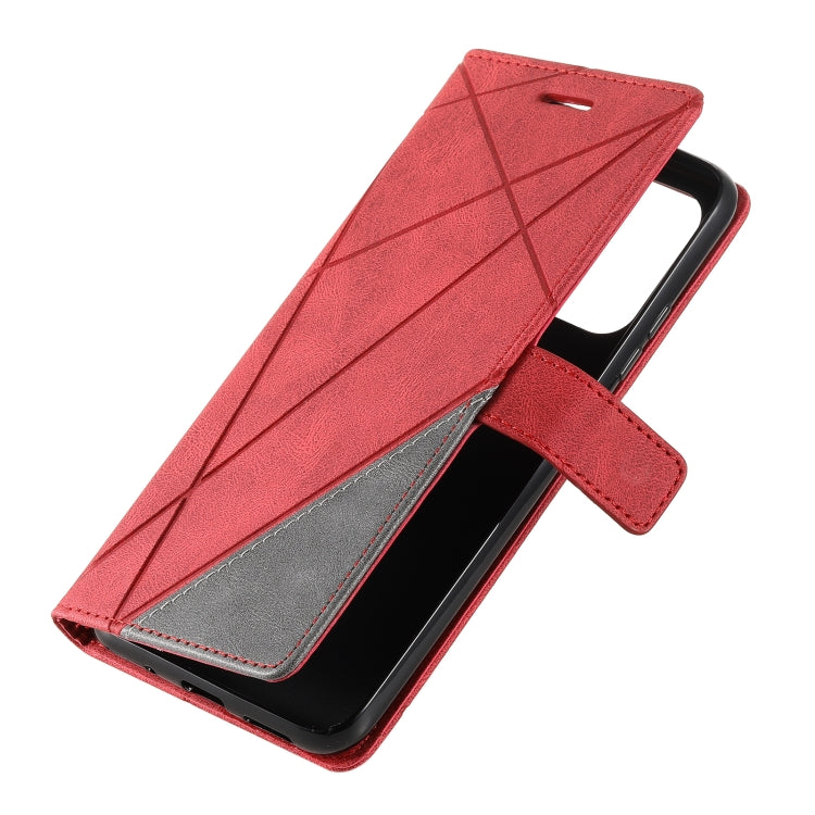 For Xiaomi Redmi 10A Skin Feel Splicing Leather Phone Case