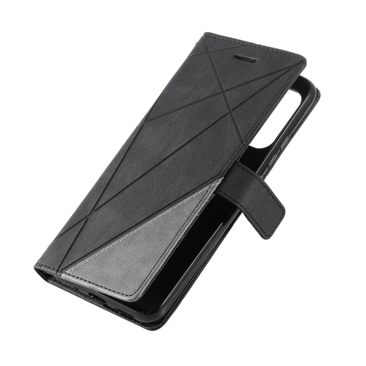 For Xiaomi Redmi 10A Skin Feel Splicing Leather Phone Case