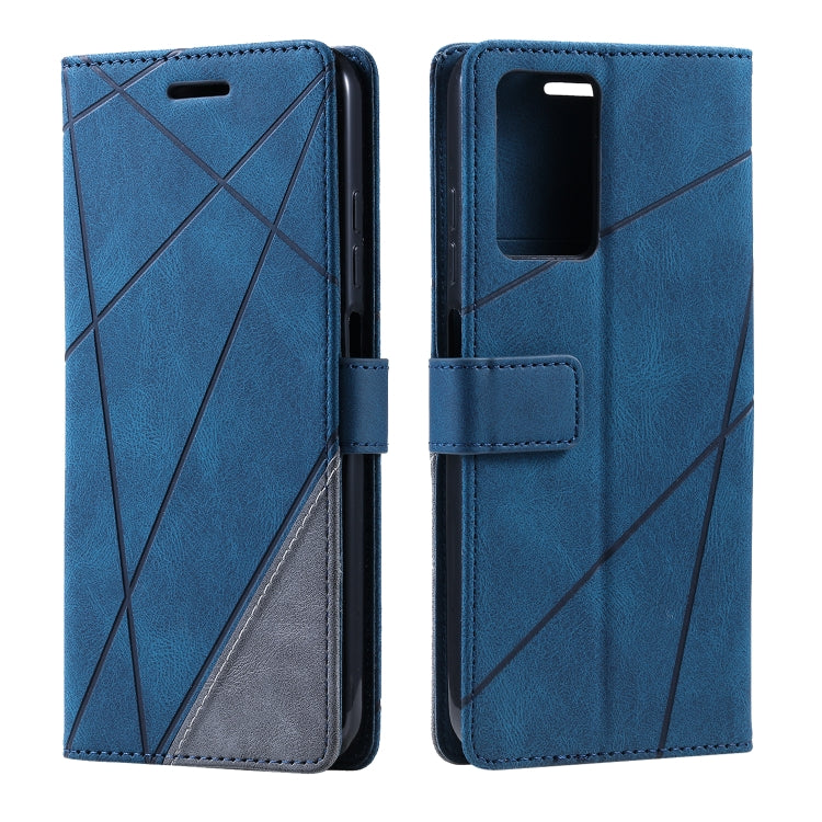 For Xiaomi Redmi 10 Prime+ 5G Skin Feel Splicing Leather Phone Case