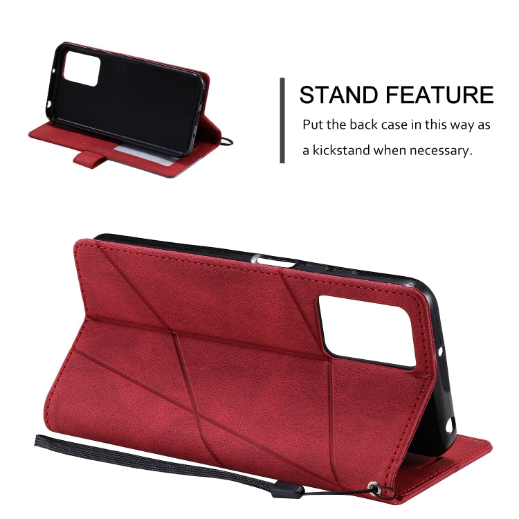 For Xiaomi Redmi 10 Prime+ 5G Skin Feel Splicing Leather Phone Case