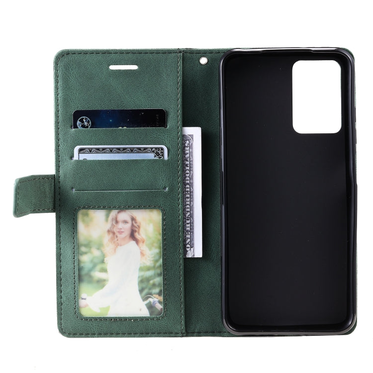 For Xiaomi Redmi 10 Prime+ 5G Skin Feel Splicing Leather Phone Case