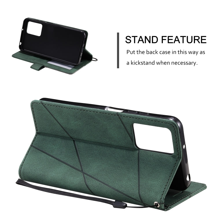 For Xiaomi Redmi 10 Prime+ 5G Skin Feel Splicing Leather Phone Case