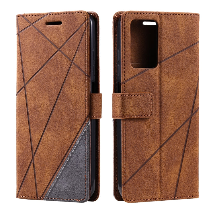 For Xiaomi Redmi 10 Prime+ 5G Skin Feel Splicing Leather Phone Case