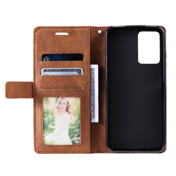 For Xiaomi Redmi 10 Prime+ 5G Skin Feel Splicing Leather Phone Case