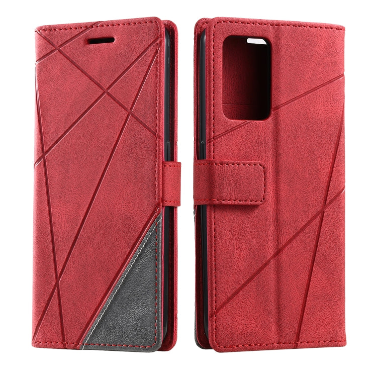 For OPPO Find X5 Lite Skin Feel Splicing Leather Phone Case
