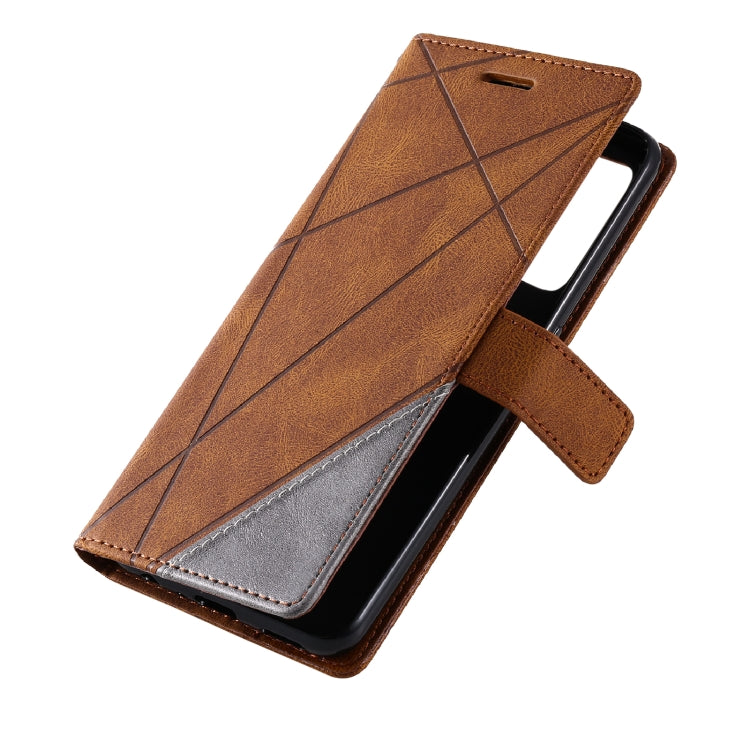 For OPPO Find X5 Lite Skin Feel Splicing Leather Phone Case