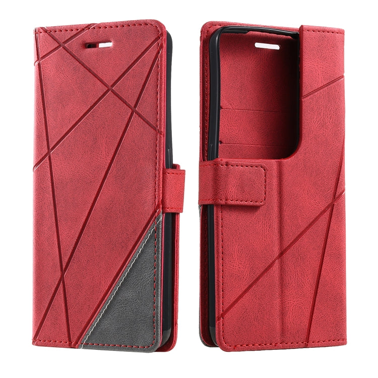 For OPPO Reno8 Pro+ Skin Feel Splicing Leather Phone Case