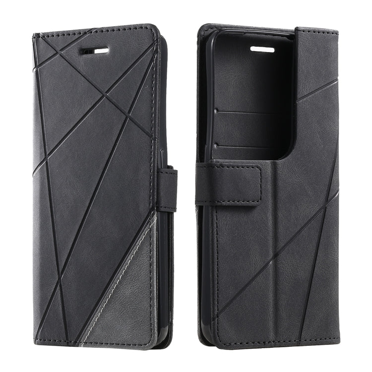 For OPPO Reno8 Pro+ Skin Feel Splicing Leather Phone Case