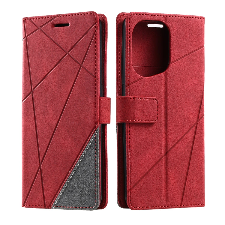 For OPPO Find X5 Skin Feel Splicing Leather Phone Case