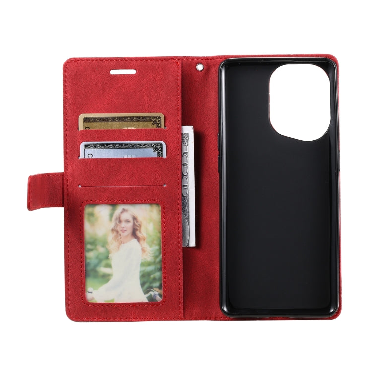 For OPPO Find X5 Skin Feel Splicing Leather Phone Case