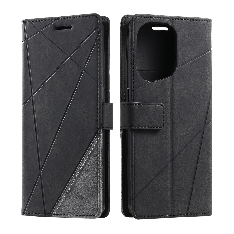 For OPPO Find X5 Skin Feel Splicing Leather Phone Case
