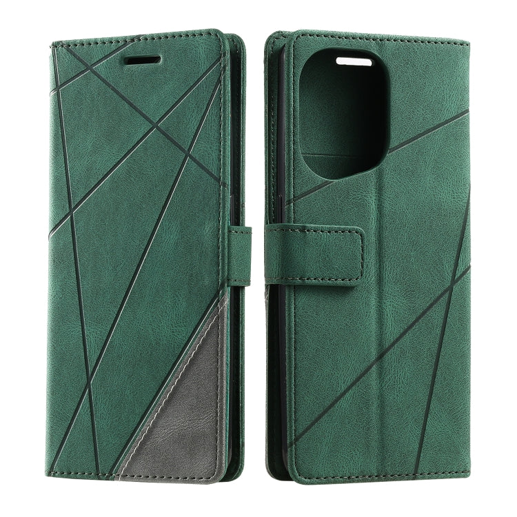 For OPPO Find X5 Skin Feel Splicing Leather Phone Case