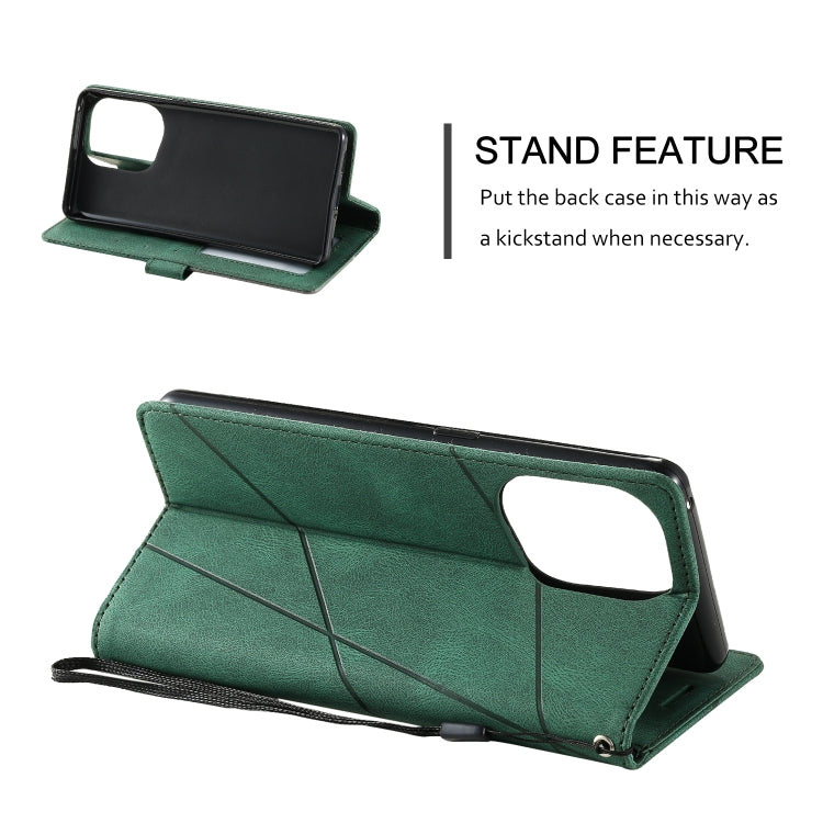 For OPPO Find X5 Skin Feel Splicing Leather Phone Case