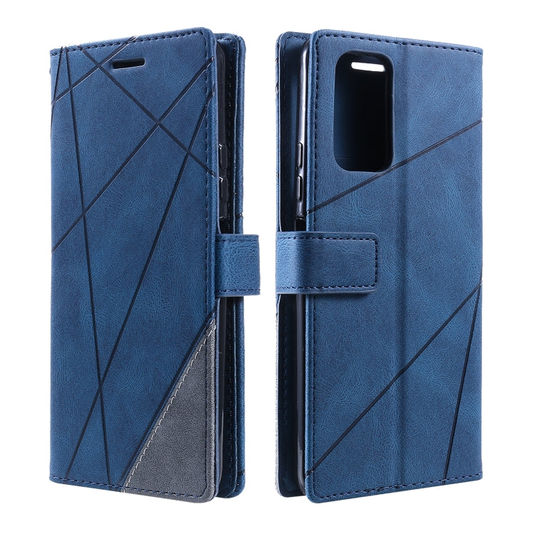 For Xiaomi Redmi Note 11T Pro 5G Skin Feel Splicing Leather Phone Case