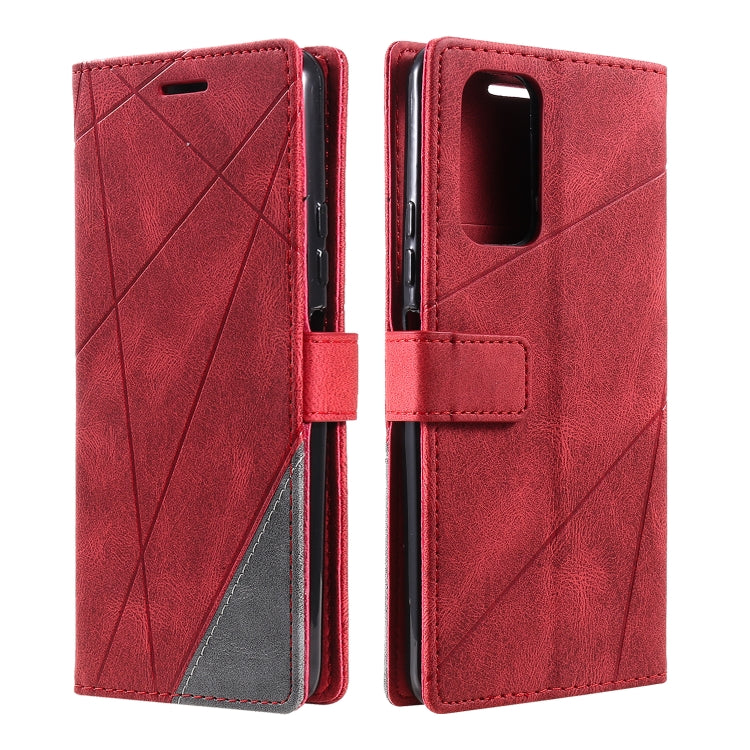 For Xiaomi Redmi Note 11T Pro 5G Skin Feel Splicing Leather Phone Case