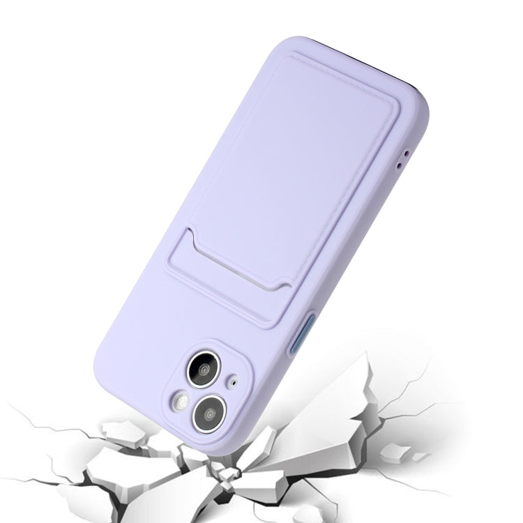 For iPhone 14 Card Slot Design Shockproof TPU Phone Case