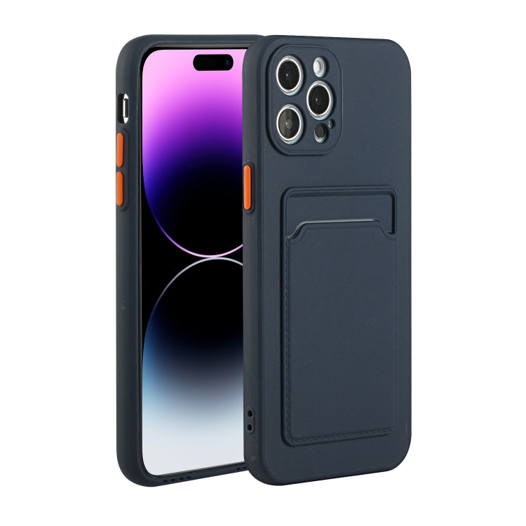 For iPhone 14 Pro Card Slot Design Shockproof TPU Phone Case