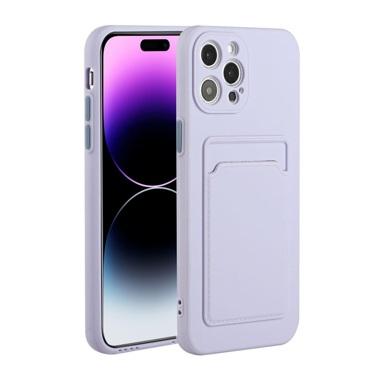For iPhone 14 Pro Card Slot Design Shockproof TPU Phone Case