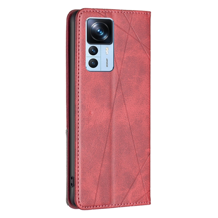 For Xiaomi 12T / 12T Pro / Redmi K50 Ultra Prismatic Invisible Magnetic Leather Phone Case