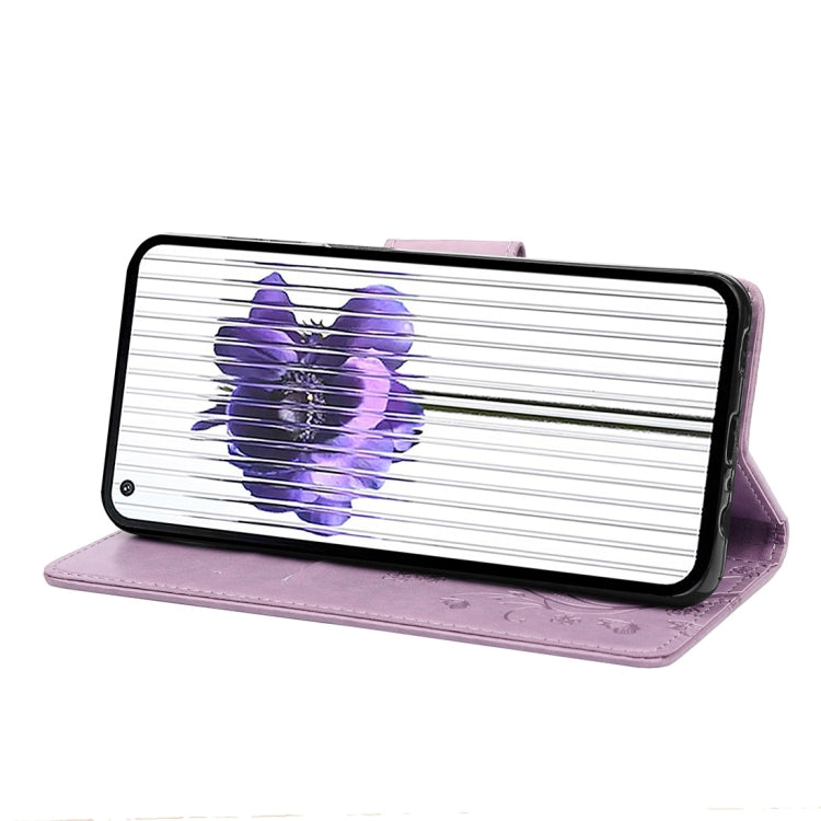 For Nothing Phone 1 Butterfly Flower Pattern Flip Leather Phone Case