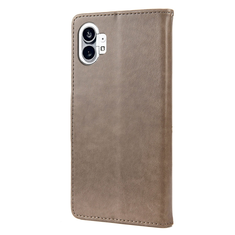 For Nothing Phone 1 Butterfly Flower Pattern Flip Leather Phone Case