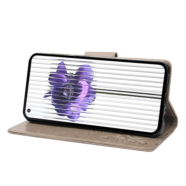 For Nothing Phone 1 Butterfly Flower Pattern Flip Leather Phone Case