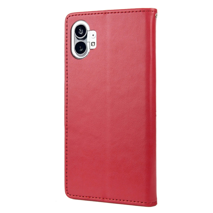 For Nothing Phone 1 Butterfly Flower Pattern Flip Leather Phone Case