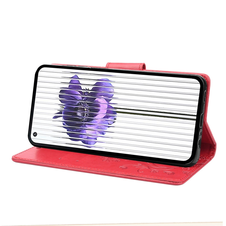 For Nothing Phone 1 Butterfly Flower Pattern Flip Leather Phone Case