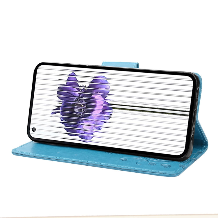 For Nothing Phone 1 Butterfly Flower Pattern Flip Leather Phone Case